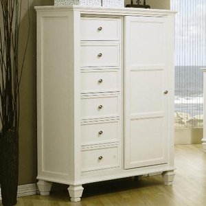 Sandy Beach (White) 8 Drawer Chest