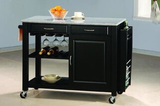 Black Kitchen Island