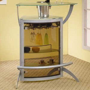 Silver Contemporary Bar Unit