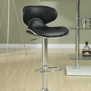 2 pc. Black Swivel Bar Stool Set