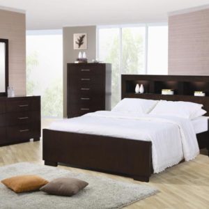 Jessica Queen Size Bed, Dresser, Mirror, & Nightstand Set