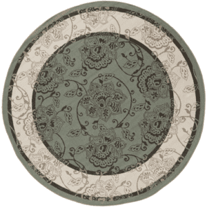 Alfresco Black 8'10" Round Rug