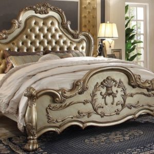 Dresden Gold Patina King Size Bed