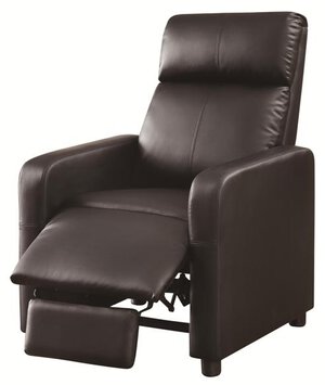 Push-Back Recliner with Contemporary Style