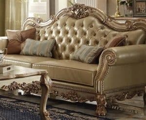Dresden Gold Patina Sofa