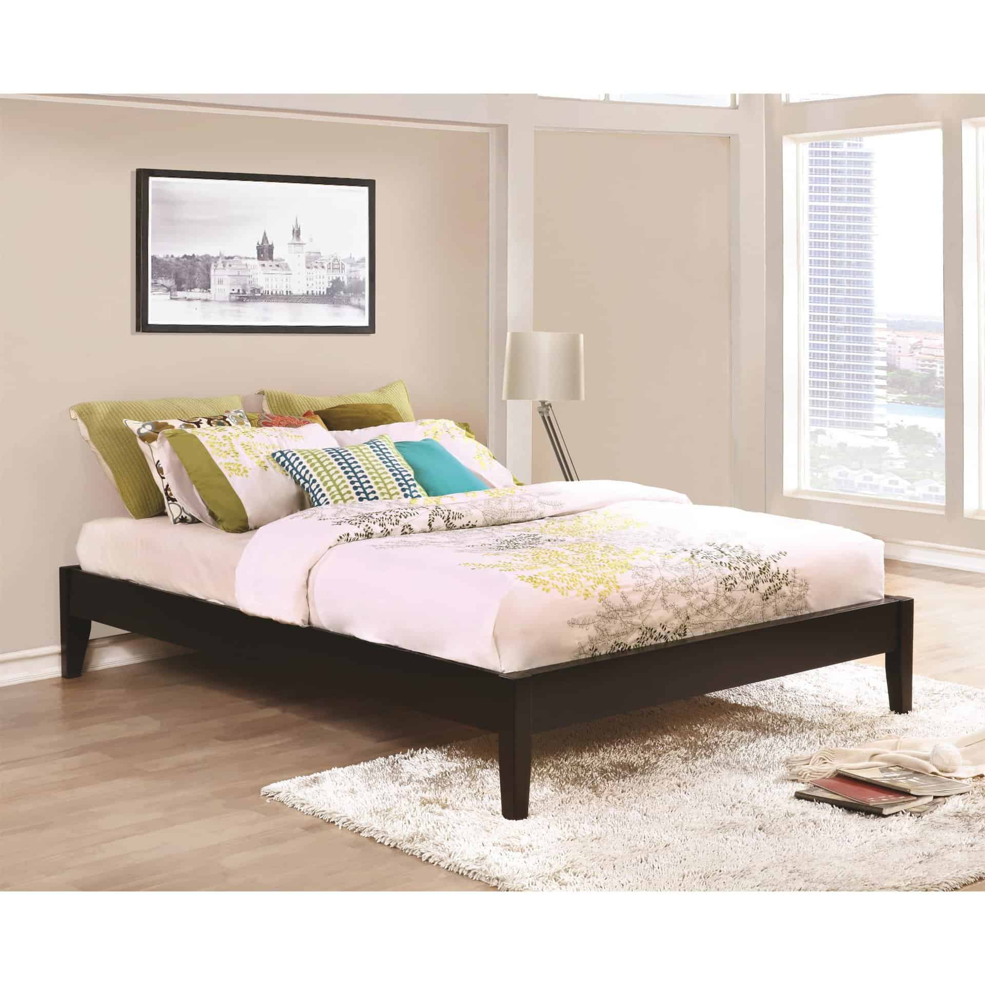 Hounslow Full Size Platform Bed in Cappuccino Finish