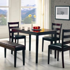 Taraval 5 Piece Dining Set with Bench