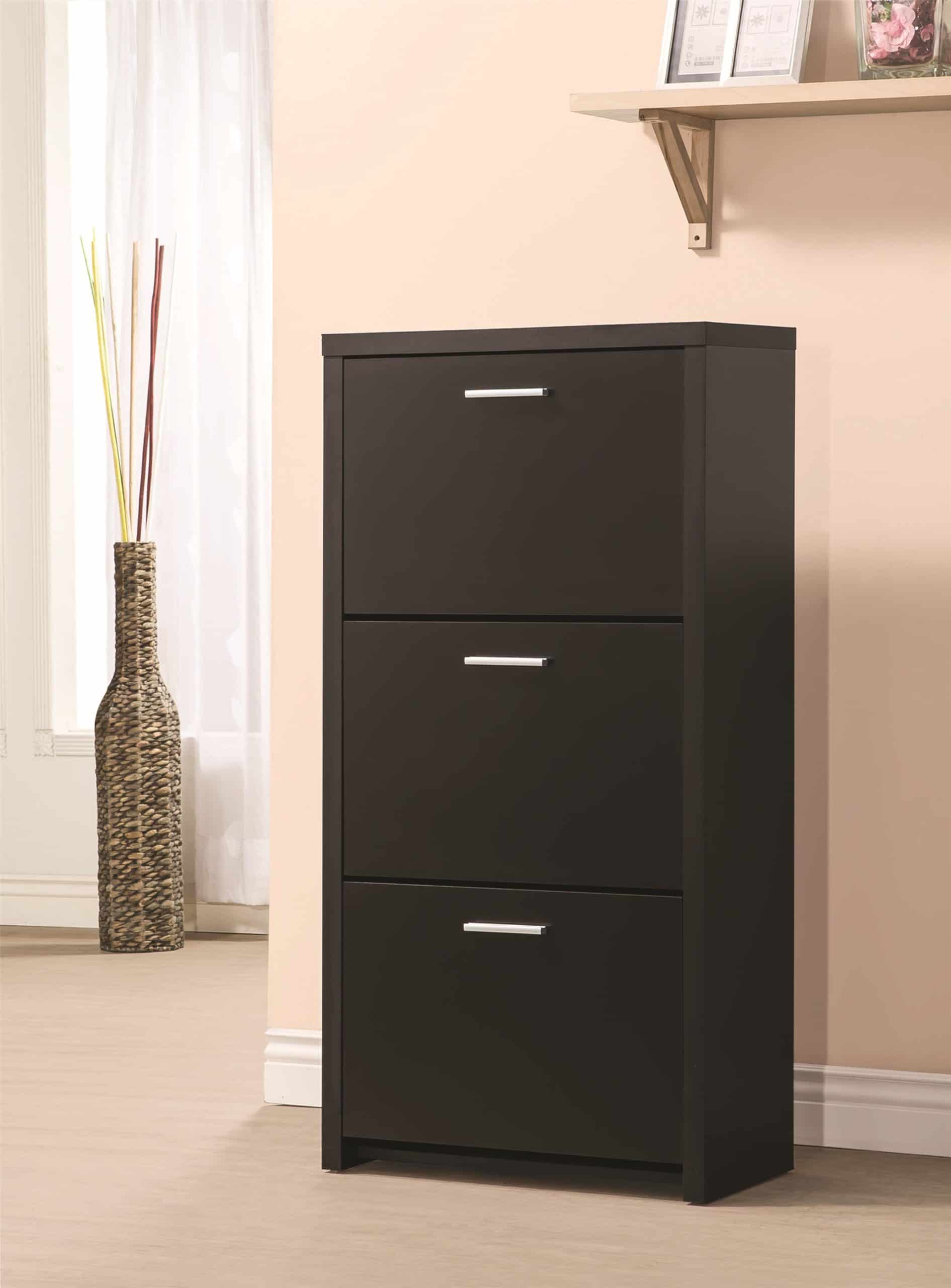 Tall 3-Drawer Shoe Cabinet