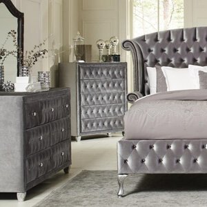 Deanna Upholstered Five Drawers Chest