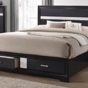 Miranda California King Storage Bed with 2 Dovetail Drawers