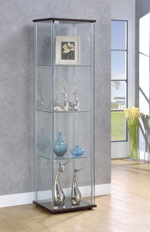 4 Glass Shelf Curio