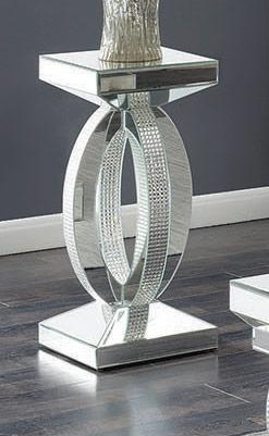 Rhinestones and Mirror Occasional Table Set - Image 3