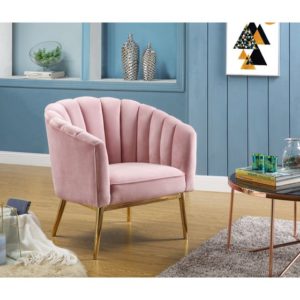 Colla Accent Chair in Pink