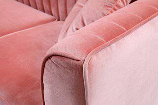 Divani Casa Rachel Modern Pink Velvet Sectional Sofa - Image 5