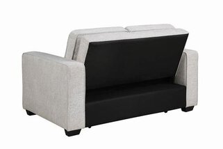 Doral Beige Upholstered Sleeper Sofa Bed - Image 3