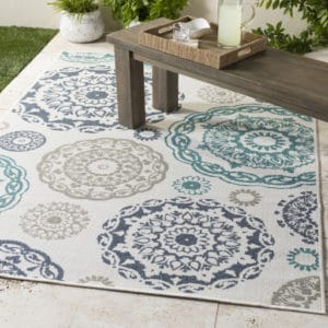 Alfresco Teal 5'11" x 8'10" Rug
