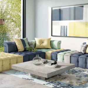 Divani Casa Dubai - The Second- Modern Modular Fabric Sectional Sofa