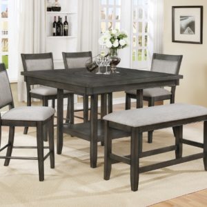 FULTON GREY COUNTER HEIGHT DINING ROOM SET