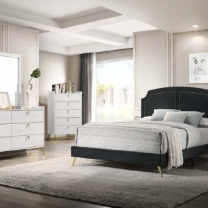 Zeena Black Queen Size Bed