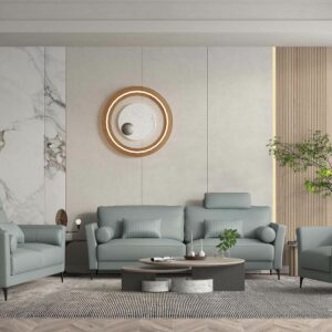 Tussio Watery Leather Italian Leather Living Room Collection