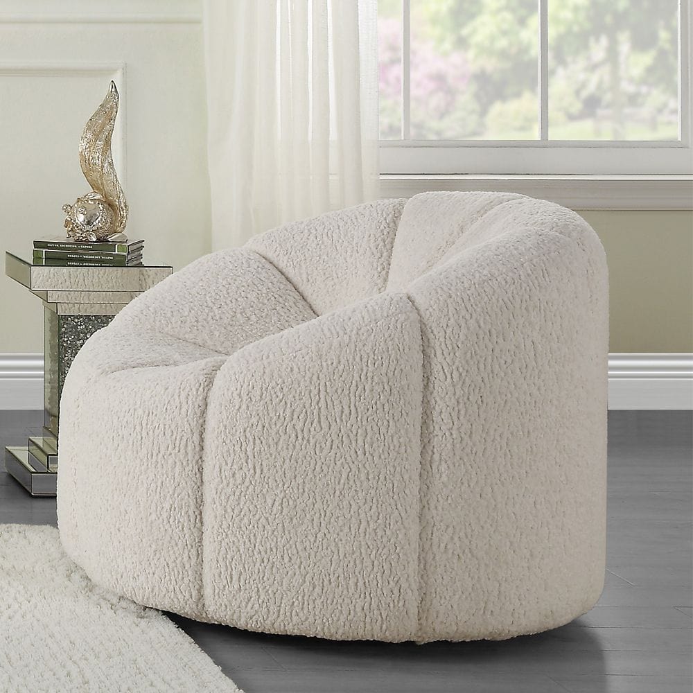 Osmash White Teddy Sherpa Living Room Collection - Image 2