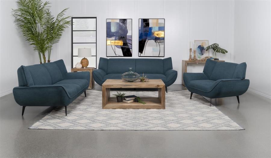 Mid-Century Modern Teal Living Room Collection