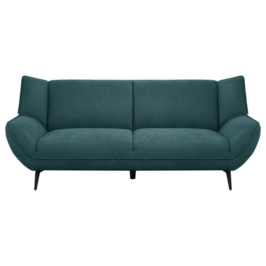 Mid-Century Modern Teal Sofa - Image 3