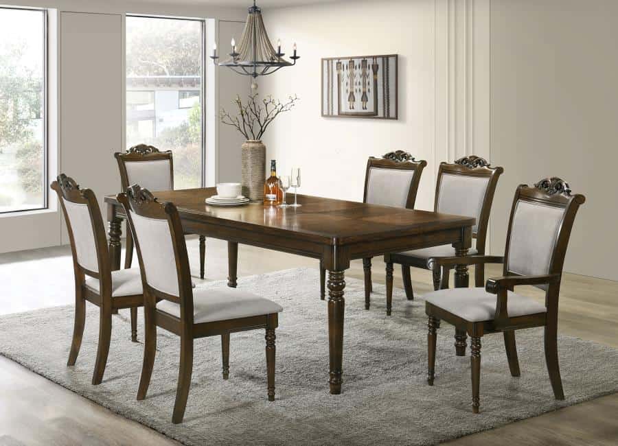 Willowbrook 7-piece Walnut Dining Table Set