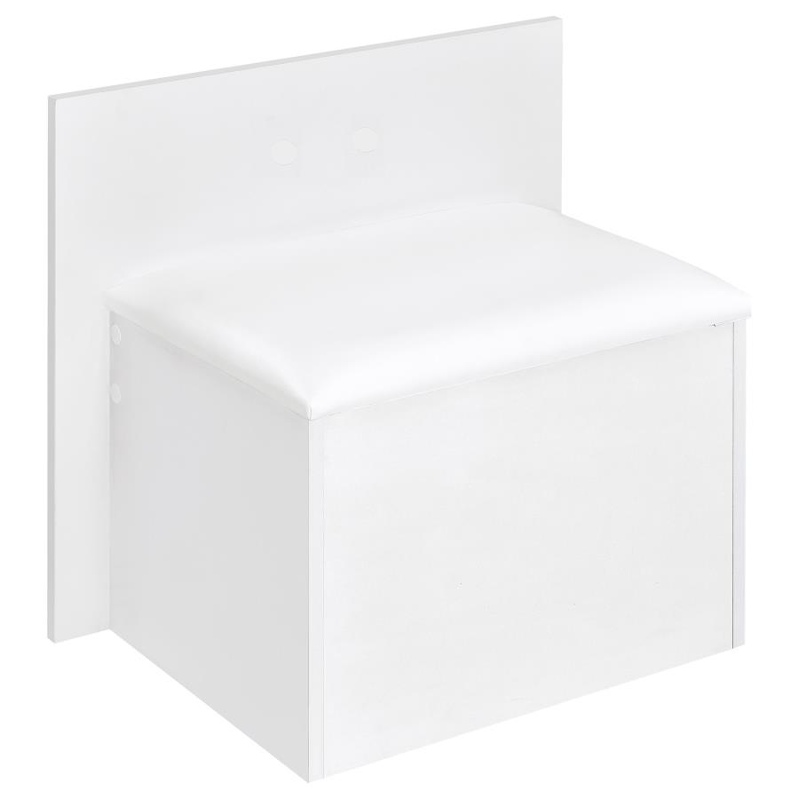 Flora White Vanity with LED Mirror - Image 3