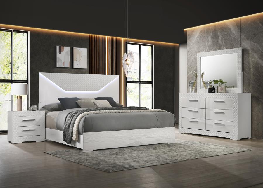 Ives White Bedroom Collection