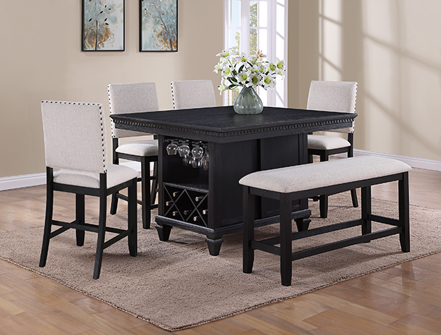 Regent 6 Pc Counter Height Dinette Set