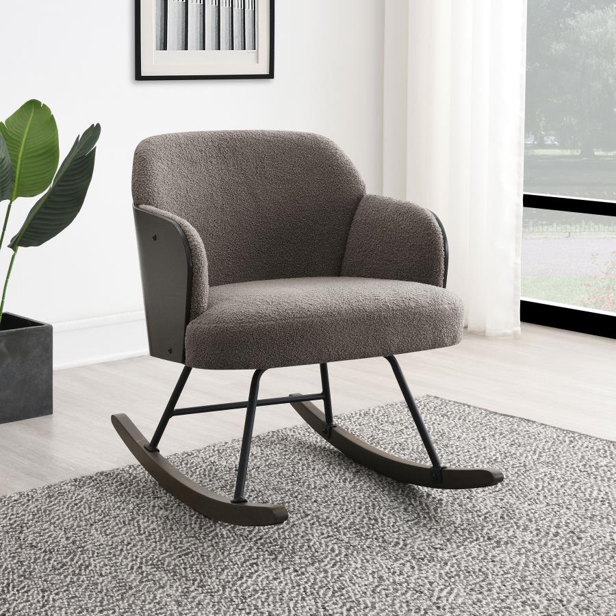 Paige Taupe Boucle Rocking Chair