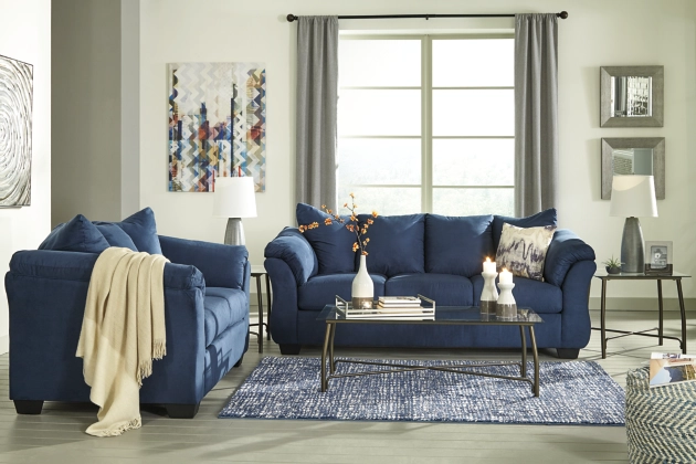 Darcy Blue Living Room Collection