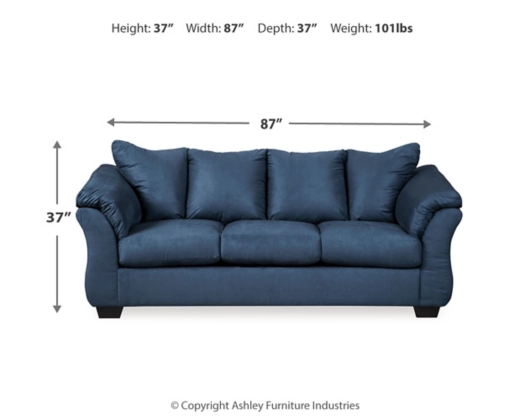 Darcy Blue Living Room Collection - Image 4