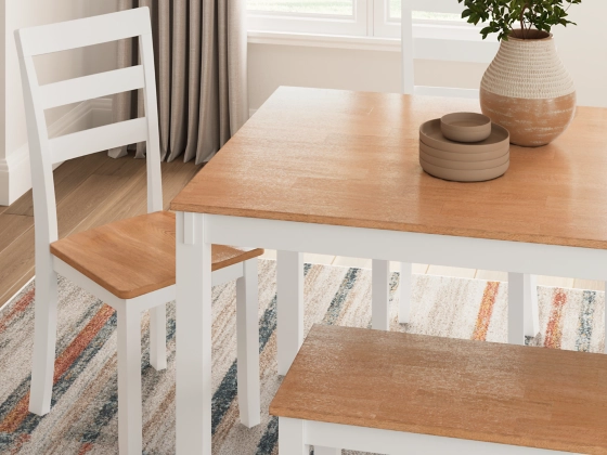Gesthaven Natural/ White Dining Room Table Set - Image 2