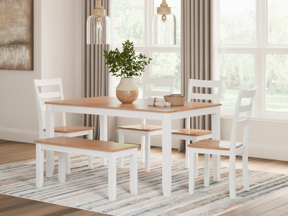 Gesthaven Natural/ White Dining Room Table Set