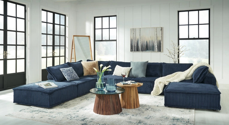 Bales Blue 7-Piece Modular Seating