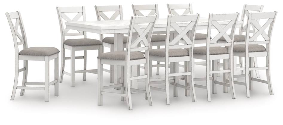 Robbinsdale 11 Piece Counter Height Dining Table Set