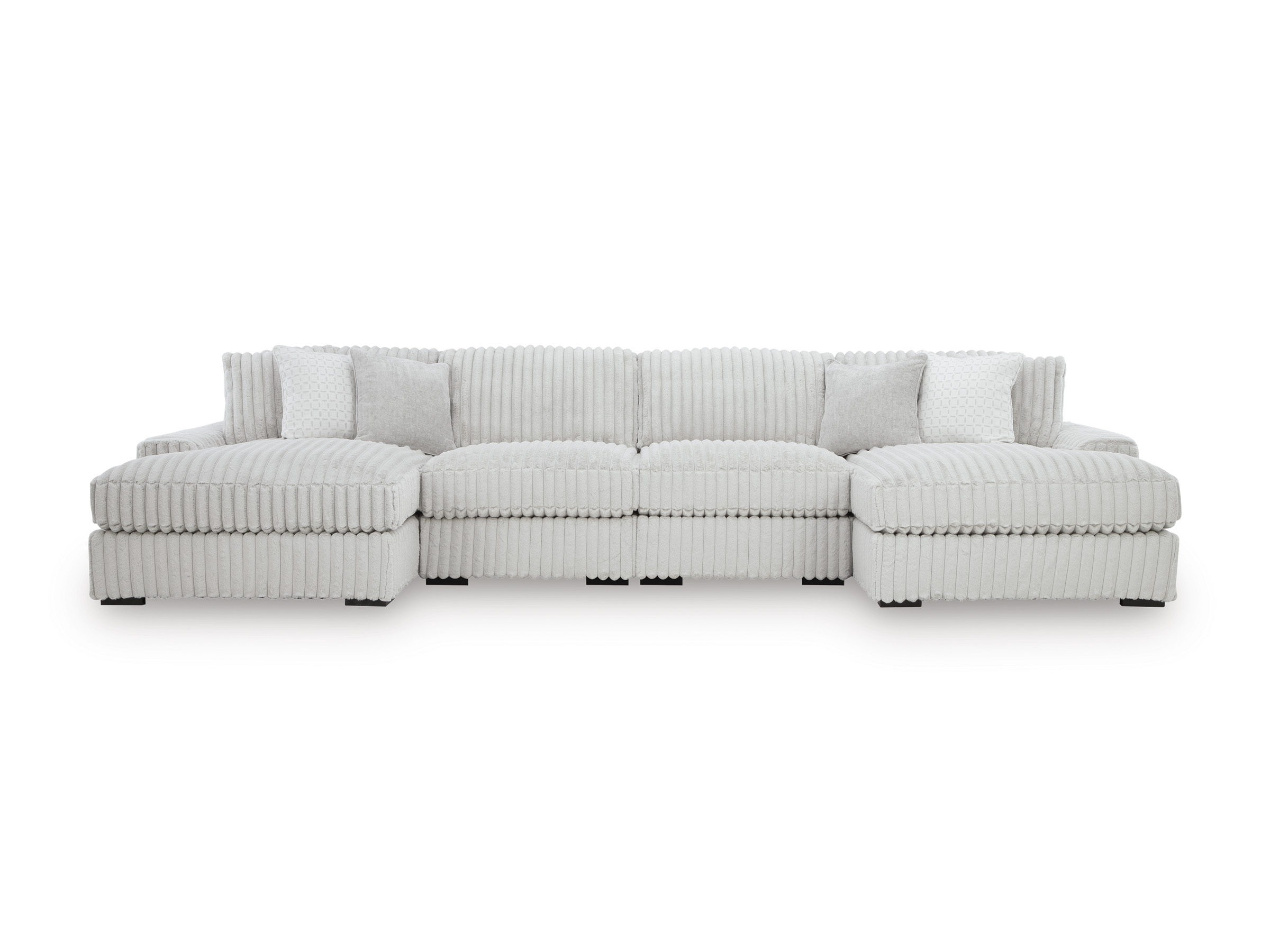 Stupendous 4-Piece Sectional with Double Chaise - Image 3