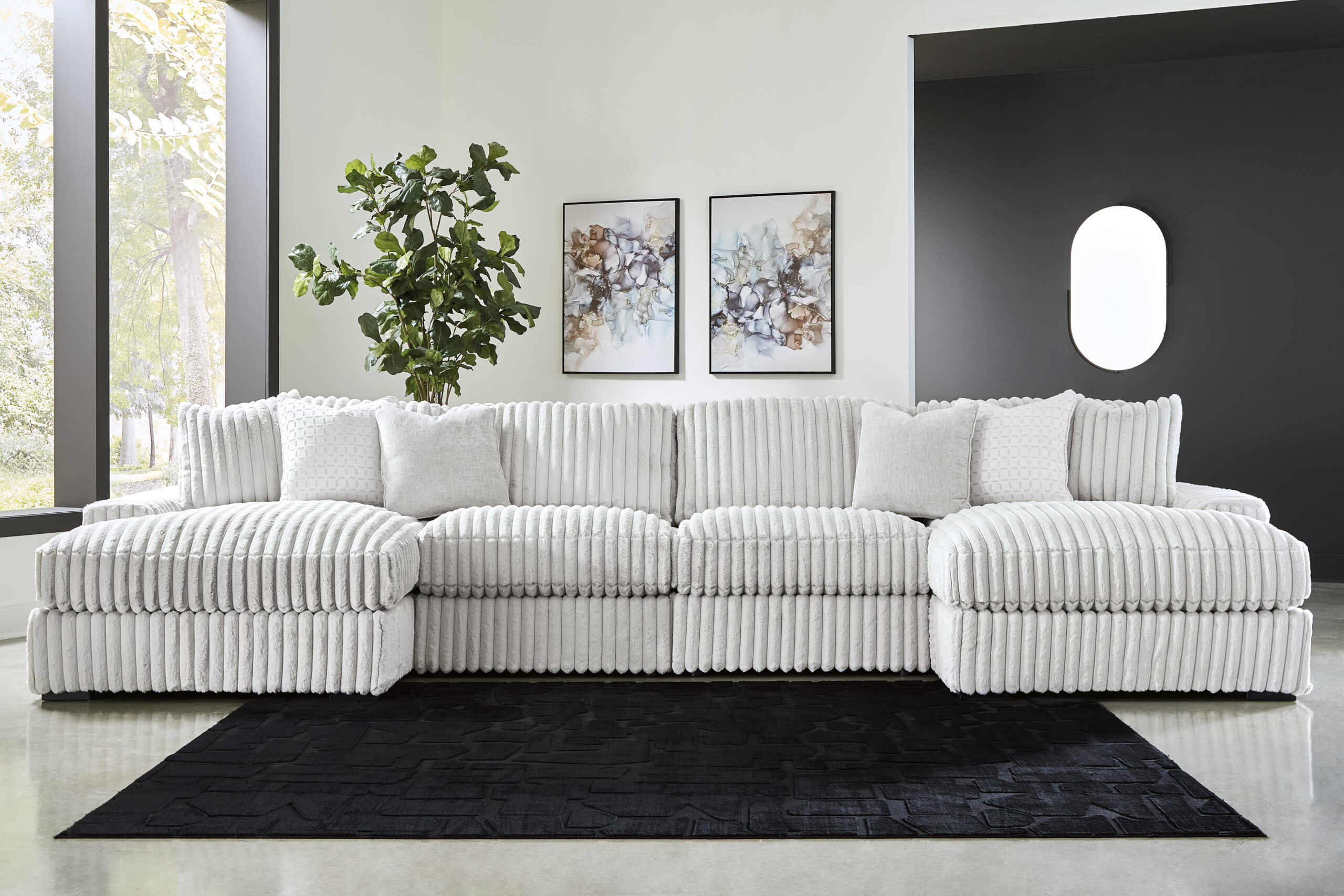 Stupendous 4-Piece Sectional with Double Chaise - Image 2