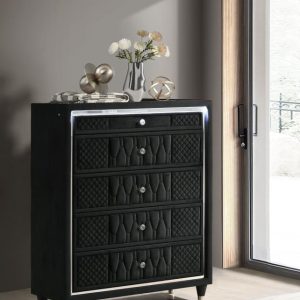 Lorient Black LED Chest