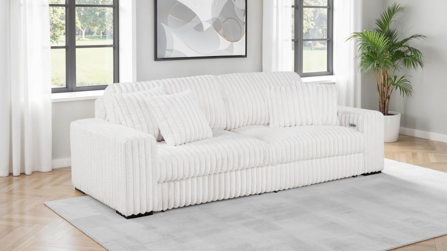 Jacana White Retractable Power Sofa Chaise - Image 2