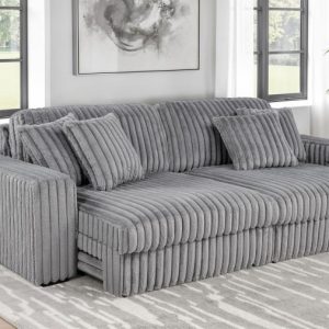 Jacana Grey Retractable Power Sofa Chaise