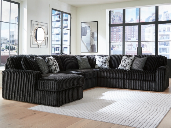 Midnight-Madness Onyx 6-Piece Sectional with Chaise