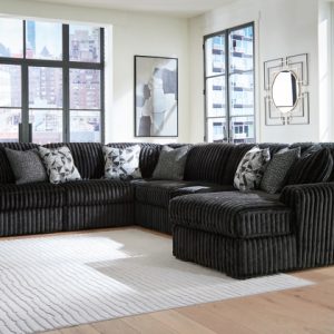Midnight-Madness 6-Piece Onyx Sectional with Chaise