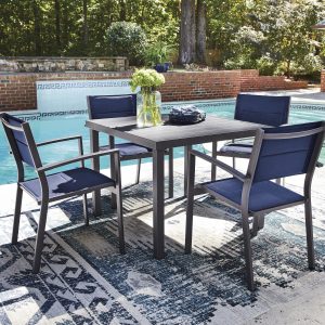 Rocky Creek Square Dining Table with 4 Chairs