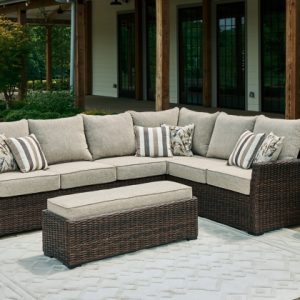 Brook Ranch Sofa Sectional with Bench